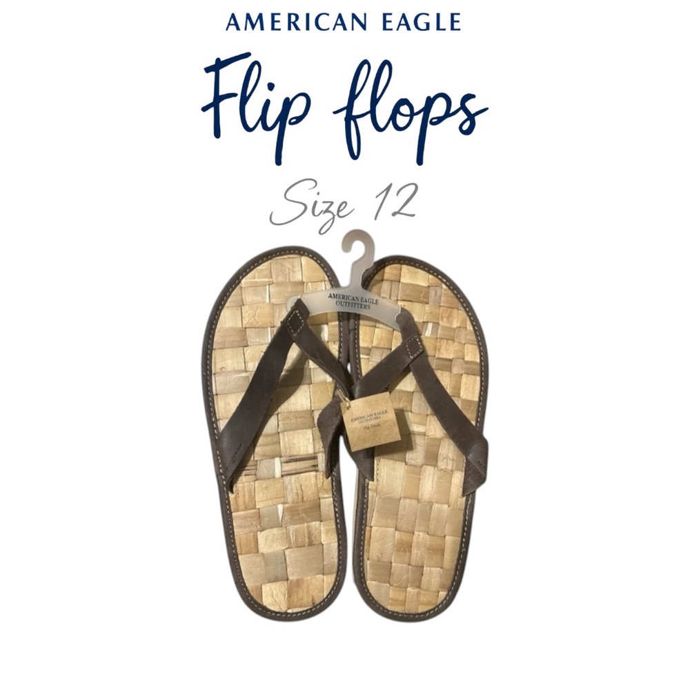 🫎 American Eagle men’s vintage flip flops NWT size 12